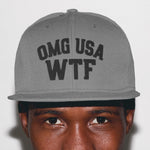 Load image into Gallery viewer, OMGUSAWTF Flat Bill Snapback
